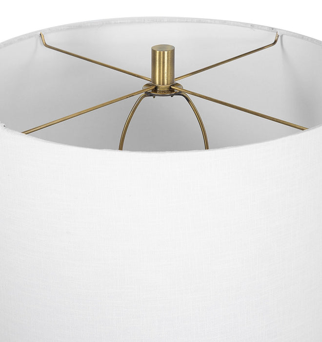 Uttermost 30221-1 One Light Table Lamp, Antiqued Brass