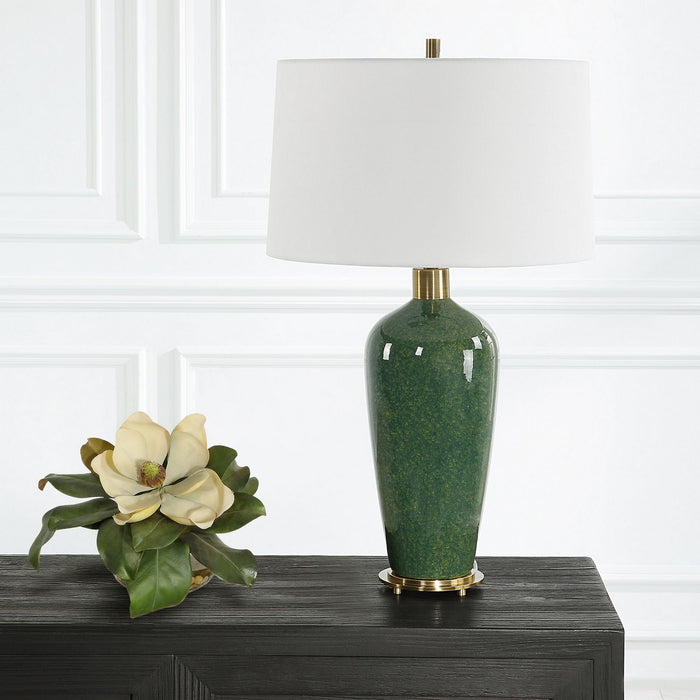 Uttermost 30226 One Light Table Lamp, Antiqued Brass