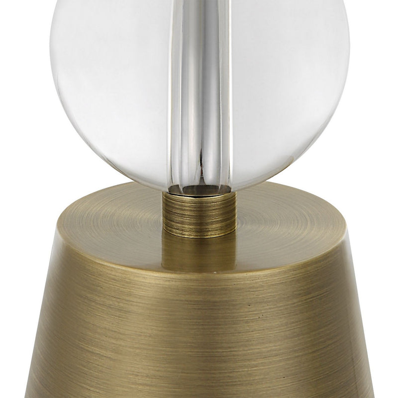 Uttermost 30233 One Light Table Lamp, Antiqued Brass