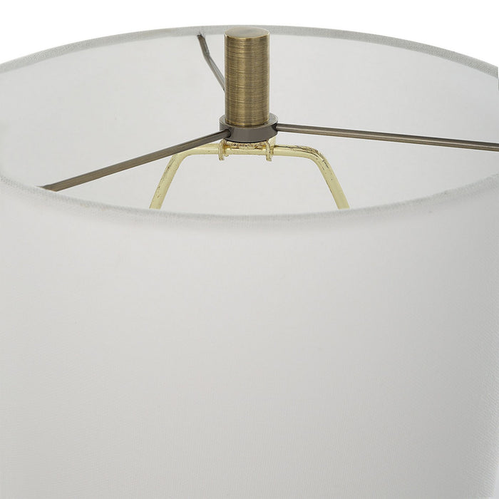 Uttermost 30234-1 One Light Buffet Lamp, Antiqued Brass