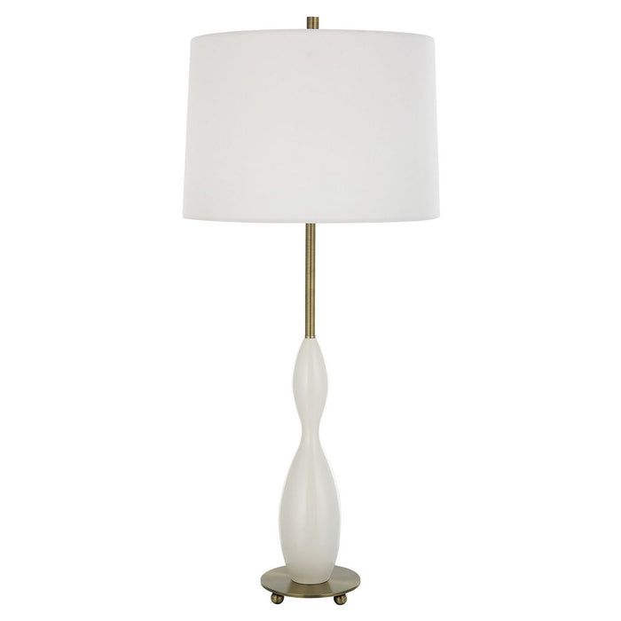 Uttermost 30235 One Light Table Lamp, Antiqued Brass