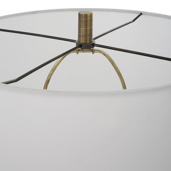 Uttermost 30235 One Light Table Lamp, Antiqued Brass