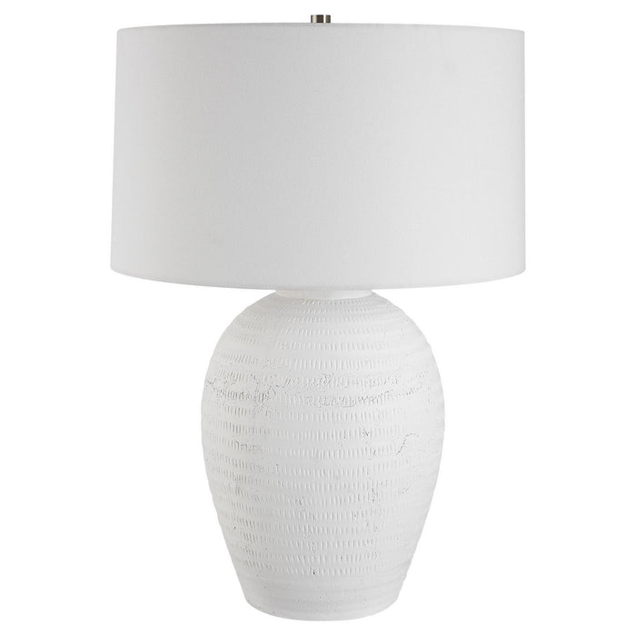Uttermost 30236-1 One Light Table Lamp, Brushed Nickel