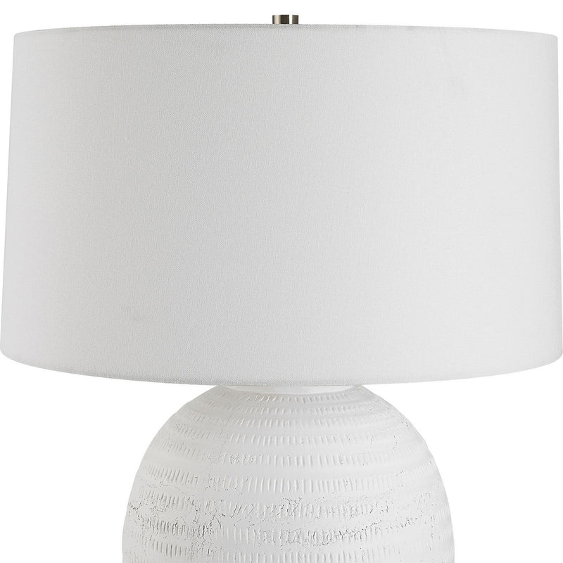 Uttermost 30236-1 One Light Table Lamp, Brushed Nickel