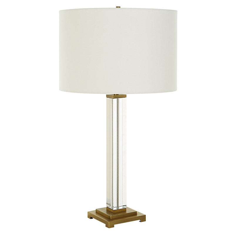 Uttermost 30237 One Light Table Lamp, Antique Brass