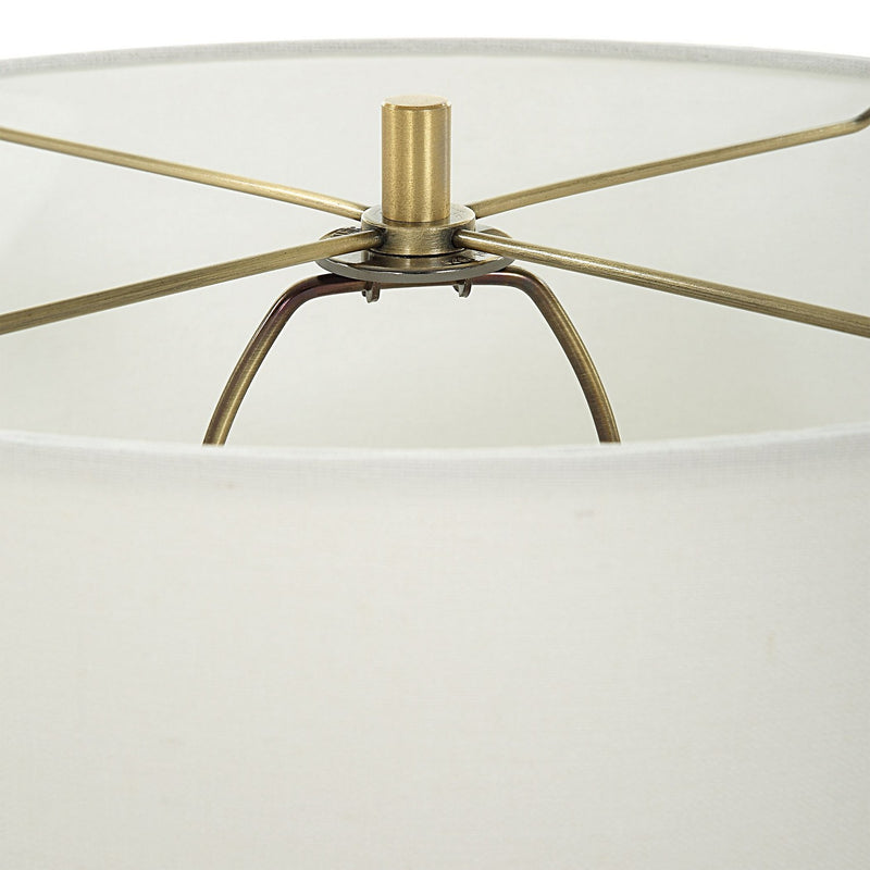 Uttermost 30237 One Light Table Lamp, Antique Brass