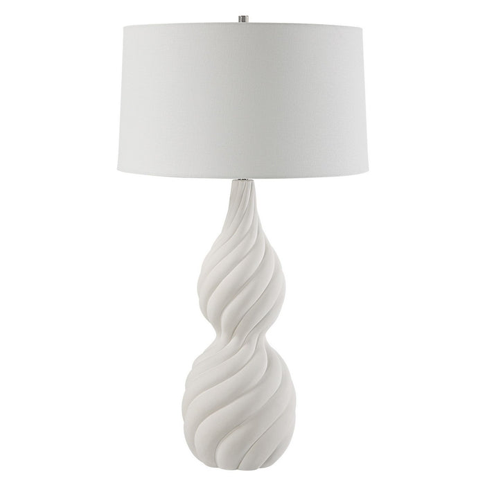Uttermost 30240 One Light Table Lamp, Polished Nickel