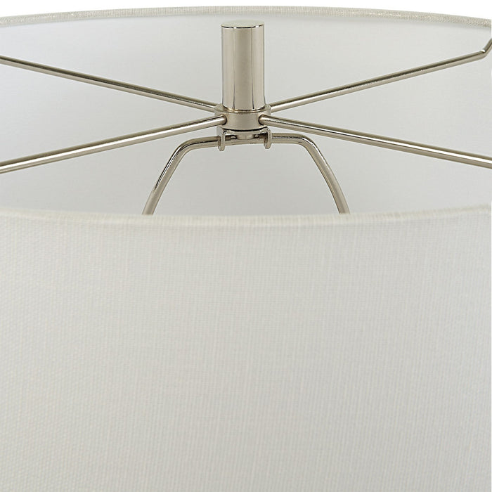 Uttermost 30240 One Light Table Lamp, Polished Nickel