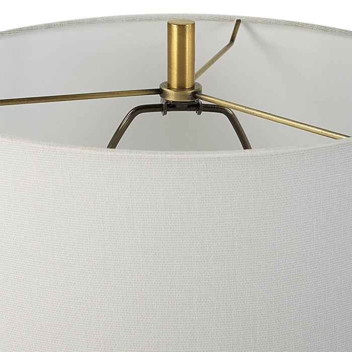 Uttermost 30241-1 One Light Buffet Lamp, Antiqued Brass
