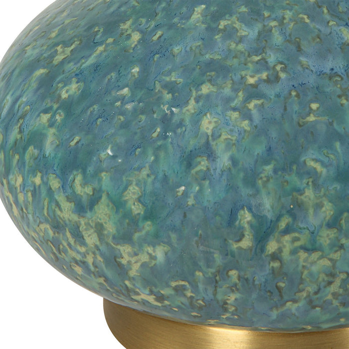 Uttermost 30241-1 One Light Buffet Lamp, Antiqued Brass
