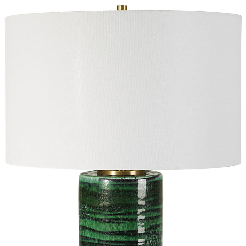 Uttermost 30242 One Light Table Lamp, Antiqued Brass