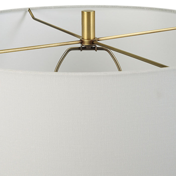 Uttermost 30242 One Light Table Lamp, Antiqued Brass