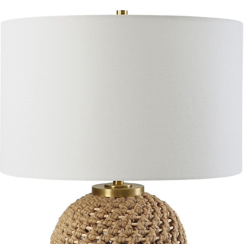 Uttermost 30243 One Light Table Lamp, Antiqued Brass