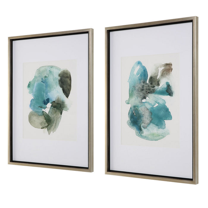 Uttermost 32291 Prints, Set Of 2, Champagne Gold