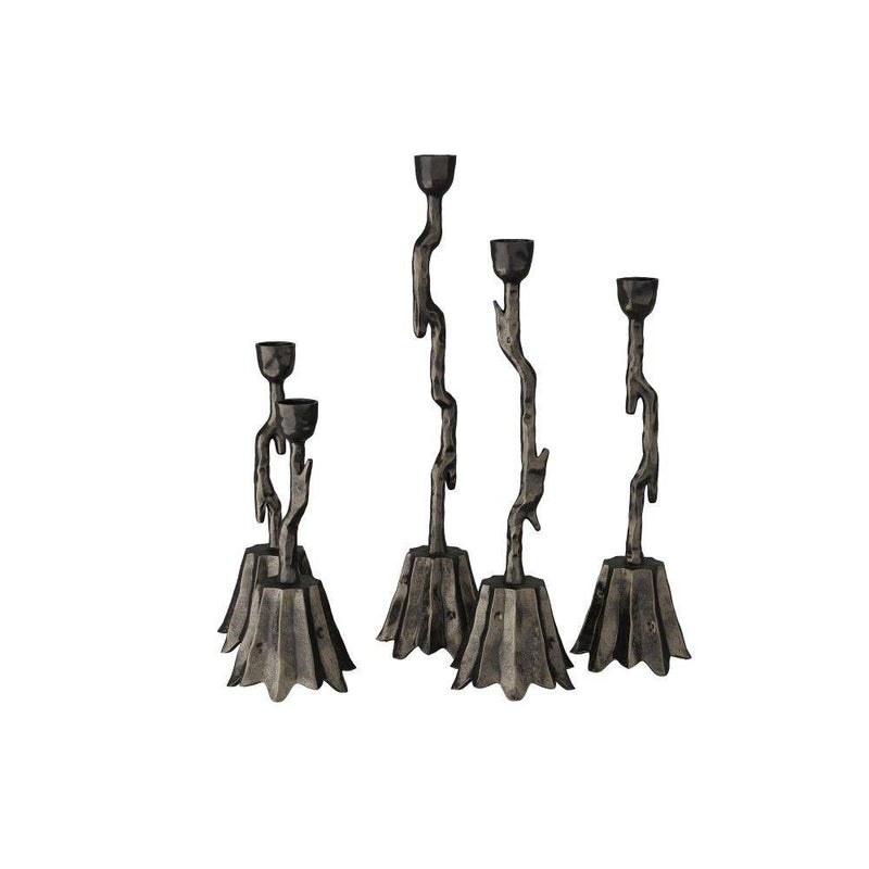 Arteriors ACI02 Candlesticks, Set of 5, Bronze