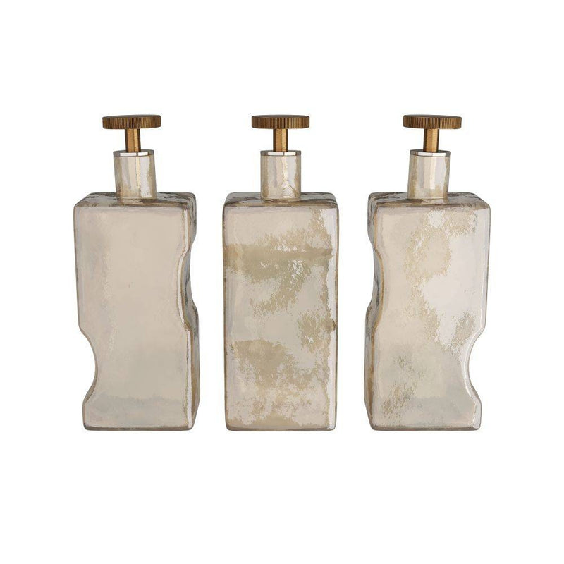 Arteriors ARI09 Decanters, Set of 3, Smoke Luster