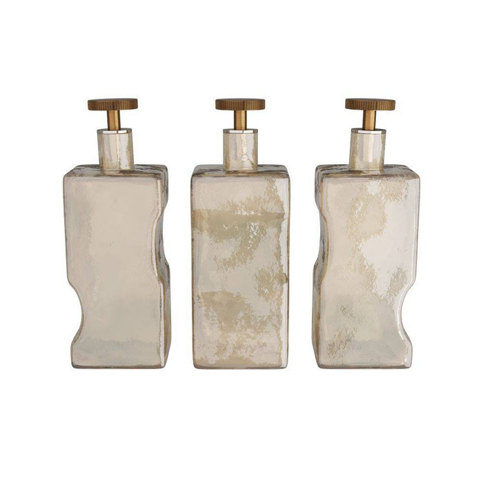 Arteriors ARI09 Decanters, Set of 3, Smoke Luster