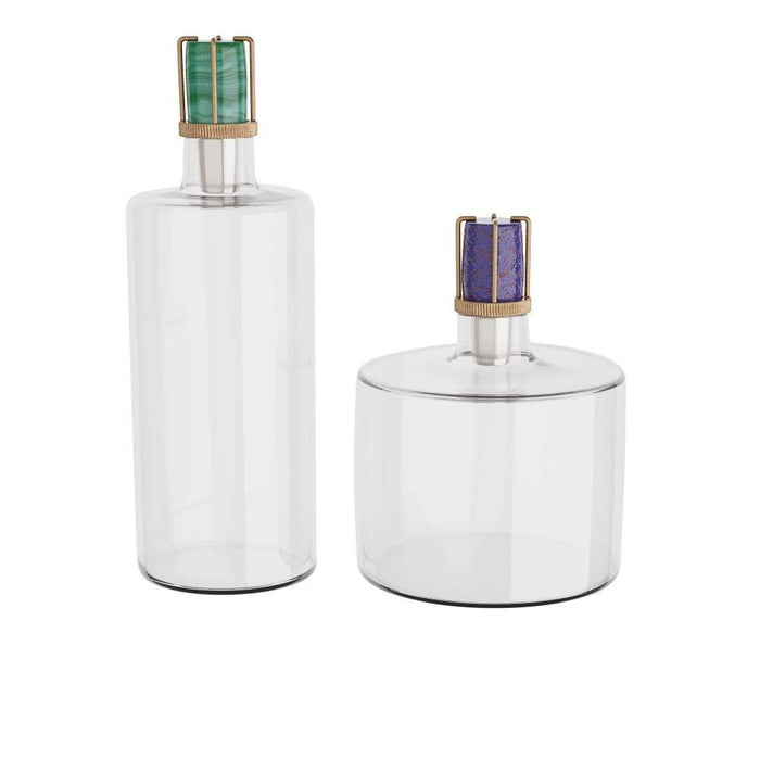 Arteriors ARI10 Decanters, Set of 2, Clear