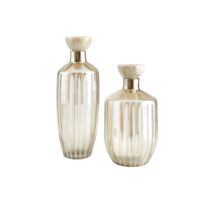 Arteriors ARI11 Decanters, Set of 2, Smoke Luster