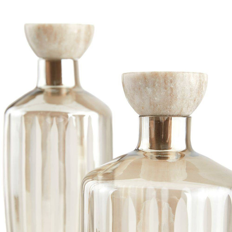 Arteriors ARI11 Decanters, Set of 2, Smoke Luster