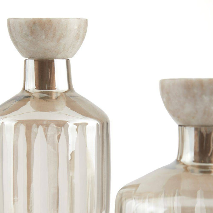 Arteriors ARI11 Decanters, Set of 2, Smoke Luster