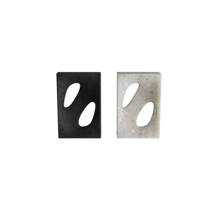 Arteriors ASC10 Bookends, Set of 2, Charcoal