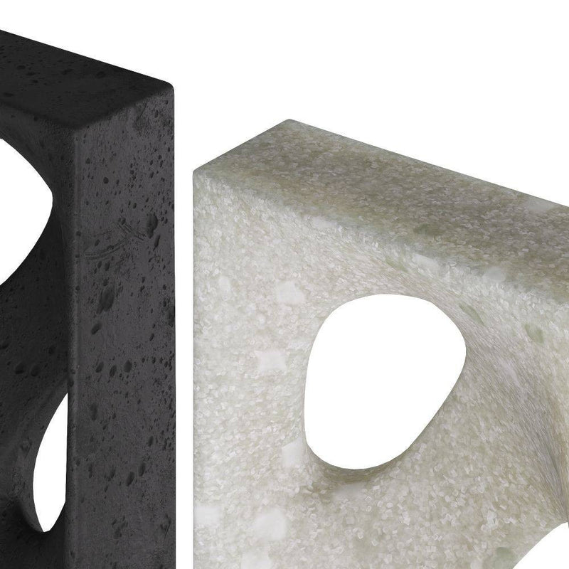 Arteriors ASC10 Bookends, Set of 2, Charcoal