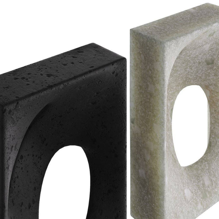 Arteriors ASC10 Bookends, Set of 2, Charcoal
