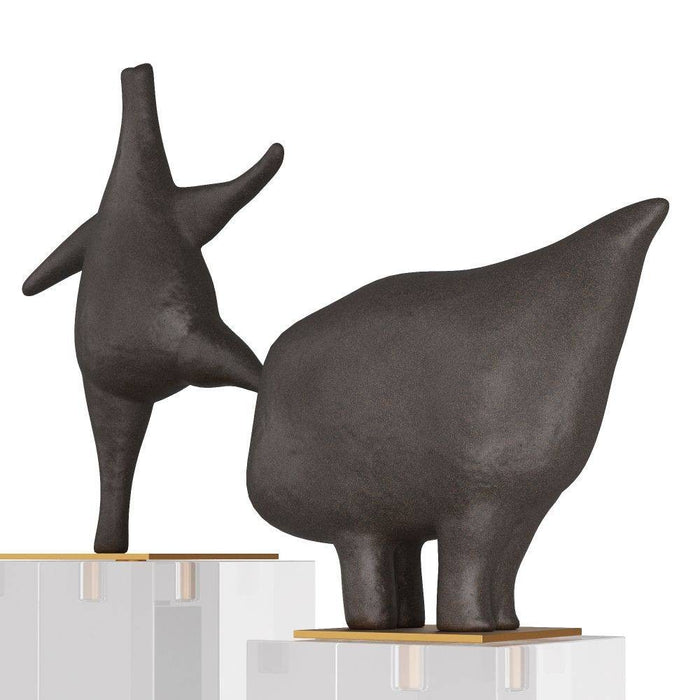 Arteriors ASC14 Sculptures, Set of 2, Black