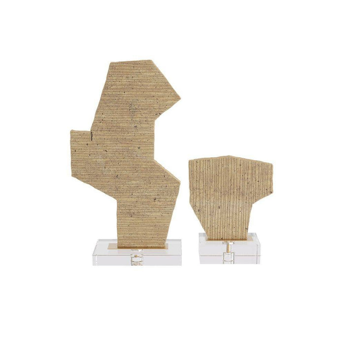Arteriors ASC17 Sculptures, Set of 2, Sand