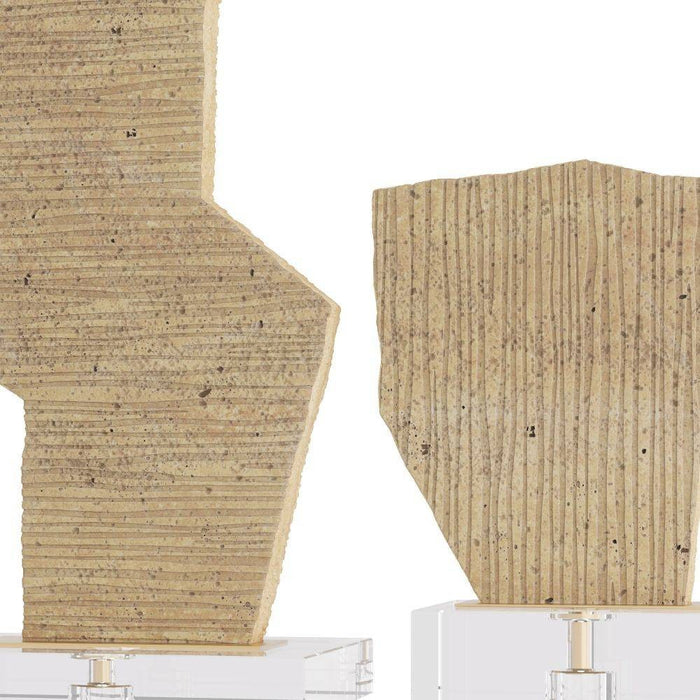 Arteriors ASC17 Sculptures, Set of 2, Sand