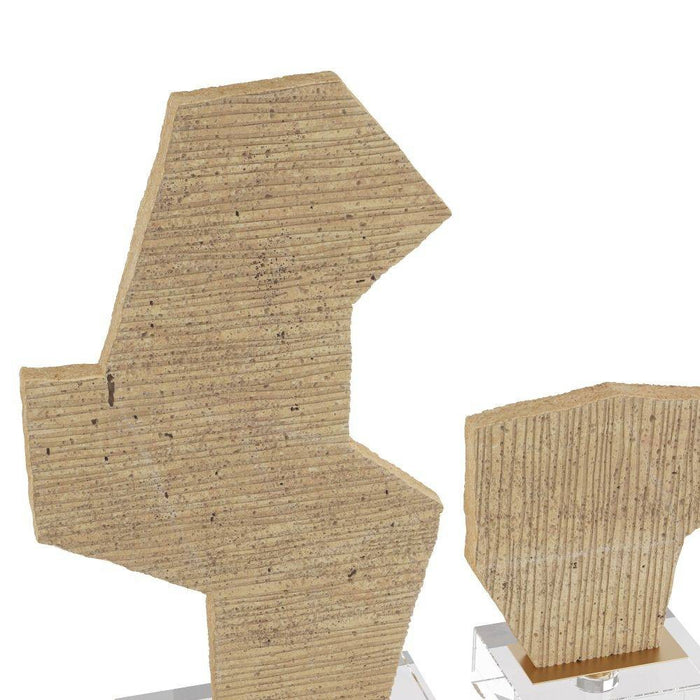 Arteriors ASC17 Sculptures, Set of 2, Sand
