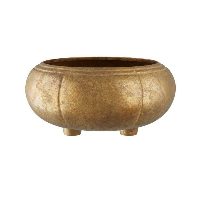 Arteriors ATI01 Cache Pot, Antique Brass