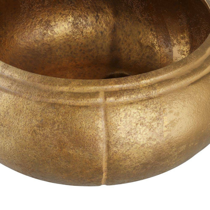 Arteriors ATI01 Cache Pot, Antique Brass