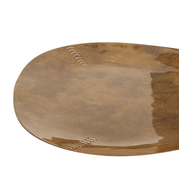 Arteriors AYI05 Tray, Vintage Brass