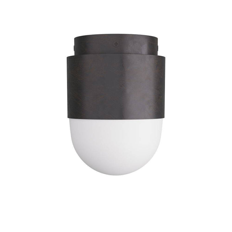 Arteriors DFC06 Flush Mount, English Bronze, Opal Glass