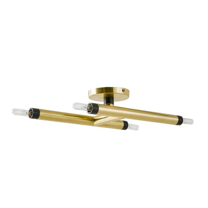 Arteriors DFI03 Flush Mount, Antique Brass