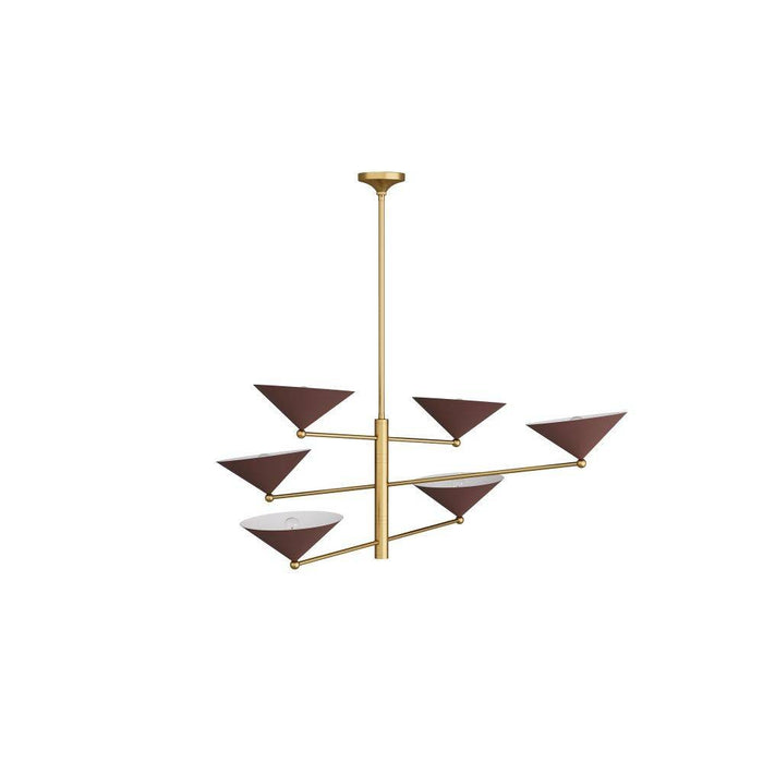 Arteriors DLC21 Chandelier, Antique Brass