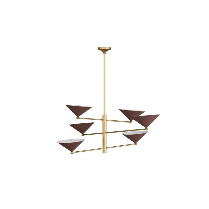 Arteriors DLC21 Chandelier, Antique Brass