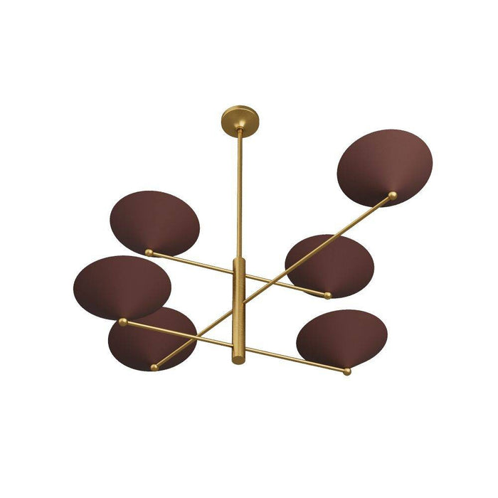 Arteriors DLC21 Chandelier, Antique Brass