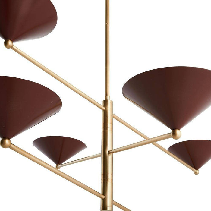 Arteriors DLC21 Chandelier, Antique Brass