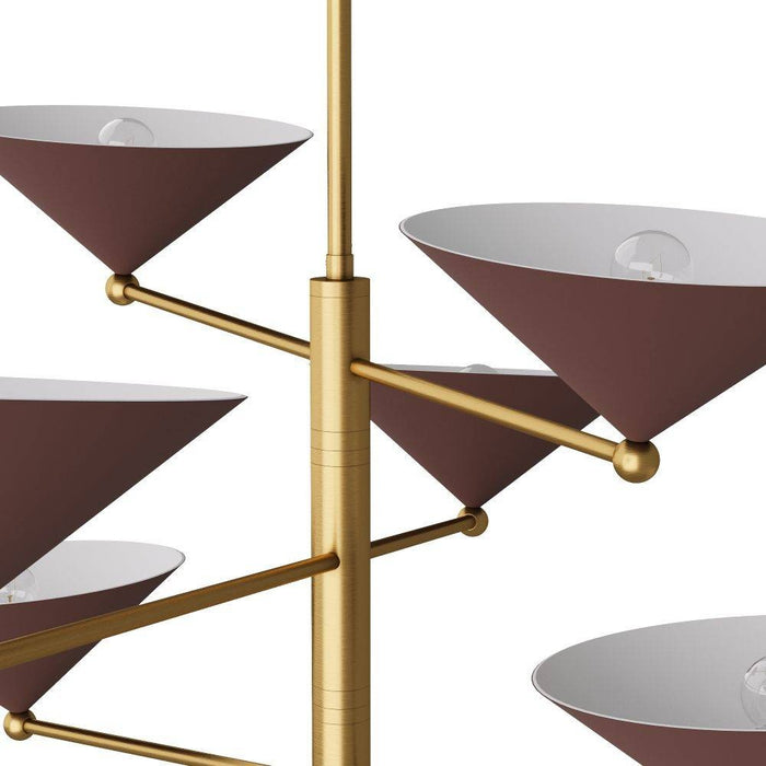 Arteriors DLC21 Chandelier, Antique Brass