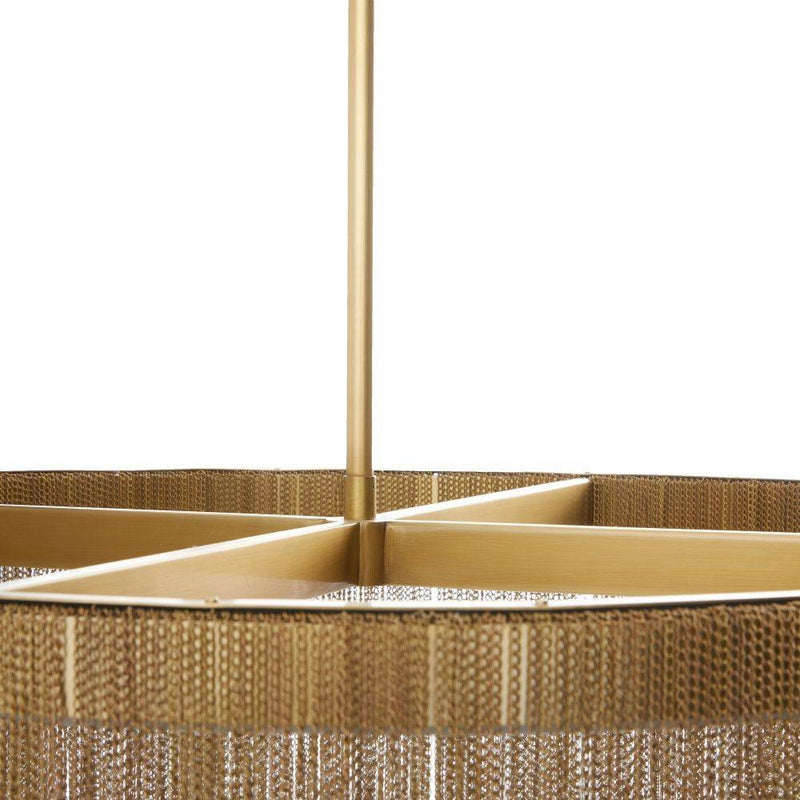 Arteriors DMC20 Chandelier, Antique Brass