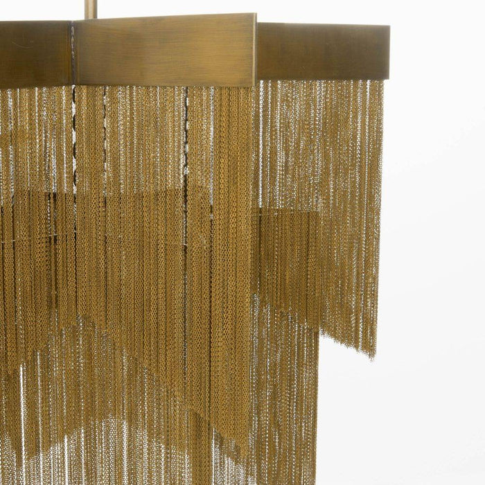 Arteriors DMI07 Chandelier, Vintage Brass