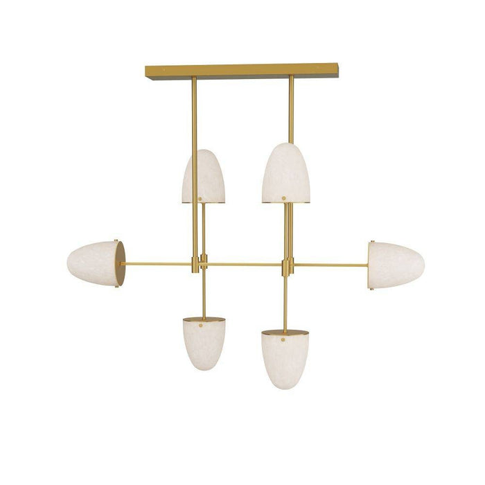 Arteriors DRC06 Chandelier, Antique Brass