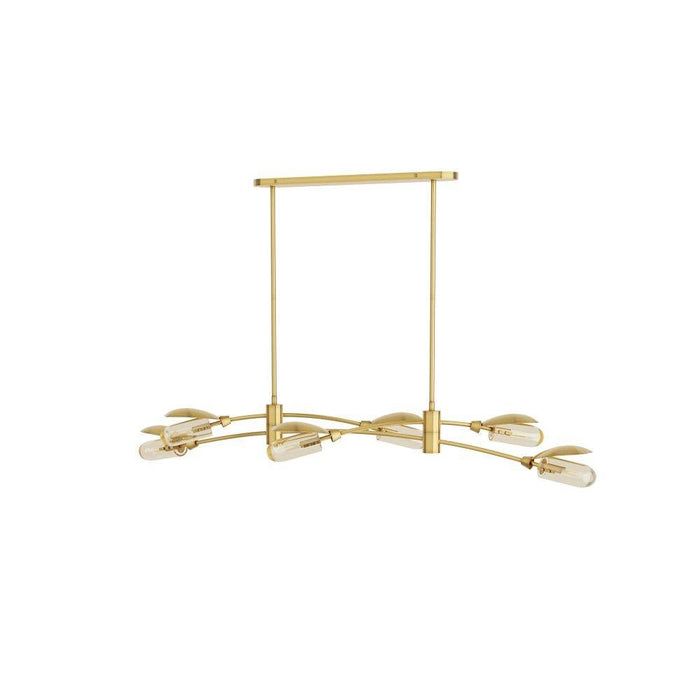Arteriors DRC07 Chandelier, Antique Brass