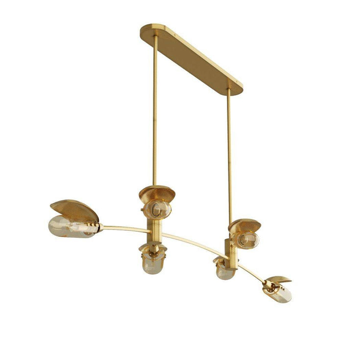 Arteriors DRC07 Chandelier, Antique Brass