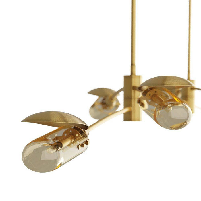 Arteriors DRC07 Chandelier, Antique Brass