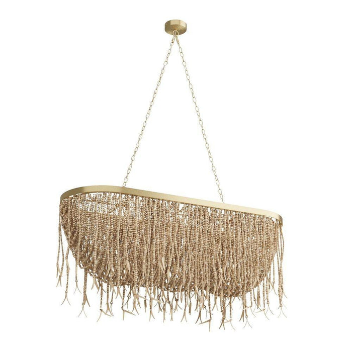 Arteriors DRS02 Chandelier, Natural Coconut Shell