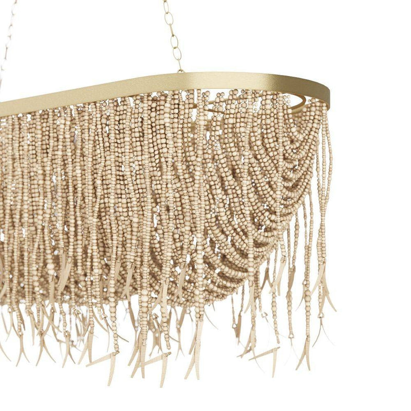 Arteriors DRS02 Chandelier, Natural Coconut Shell